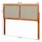 Baxton Studio Gilbert Mid-Century Modern Ash Walnut Finished Wood and Synthetic Rattan Queen Size Headboard 181-11094-Zoro - alternate 8